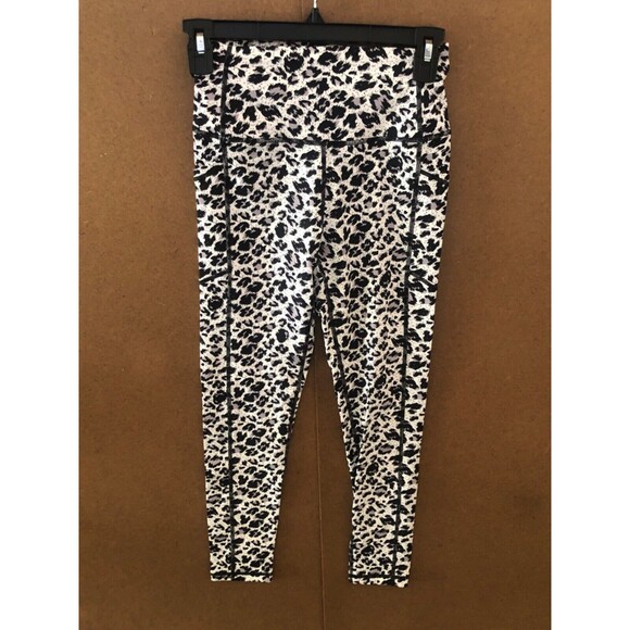 ZYIA ACTIVE WORKOUT LEGGINGS SIDE POCKETS ANIMAL PRINT 4 SMALL - Picture 2 of 8